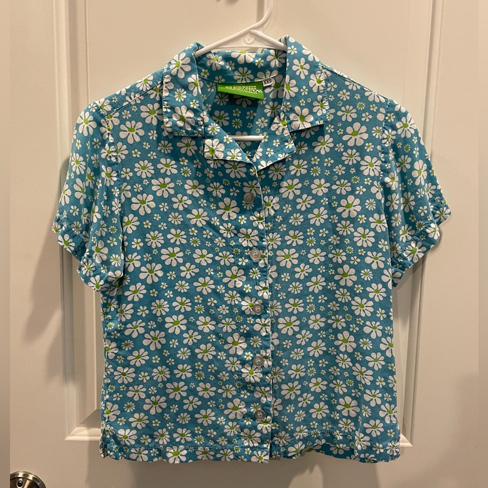 Big Bud Press Pantry Button Up, XXS, Daisy